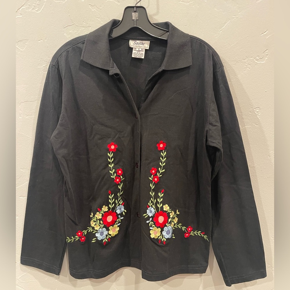 Beautiful embroidered cotton cardigan